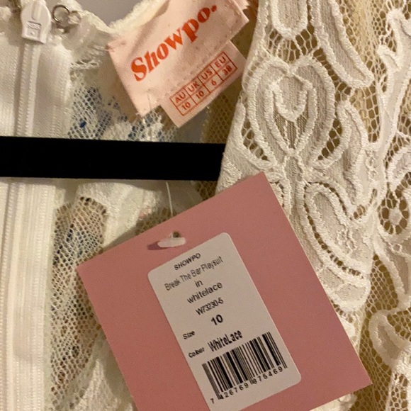 🚫SOLD ON DEPOP🚫 White lace romper - Picture 5 of 9